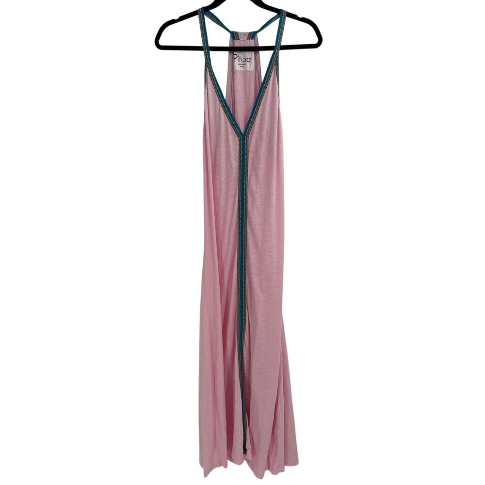 Pitusa Pima Sundress Pink Maxi Racerback Petite One Size